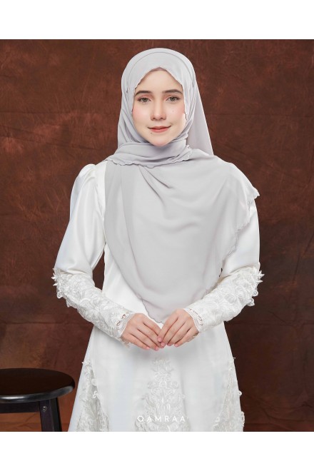 SELENDANG KUNTOM SOFT SILVER